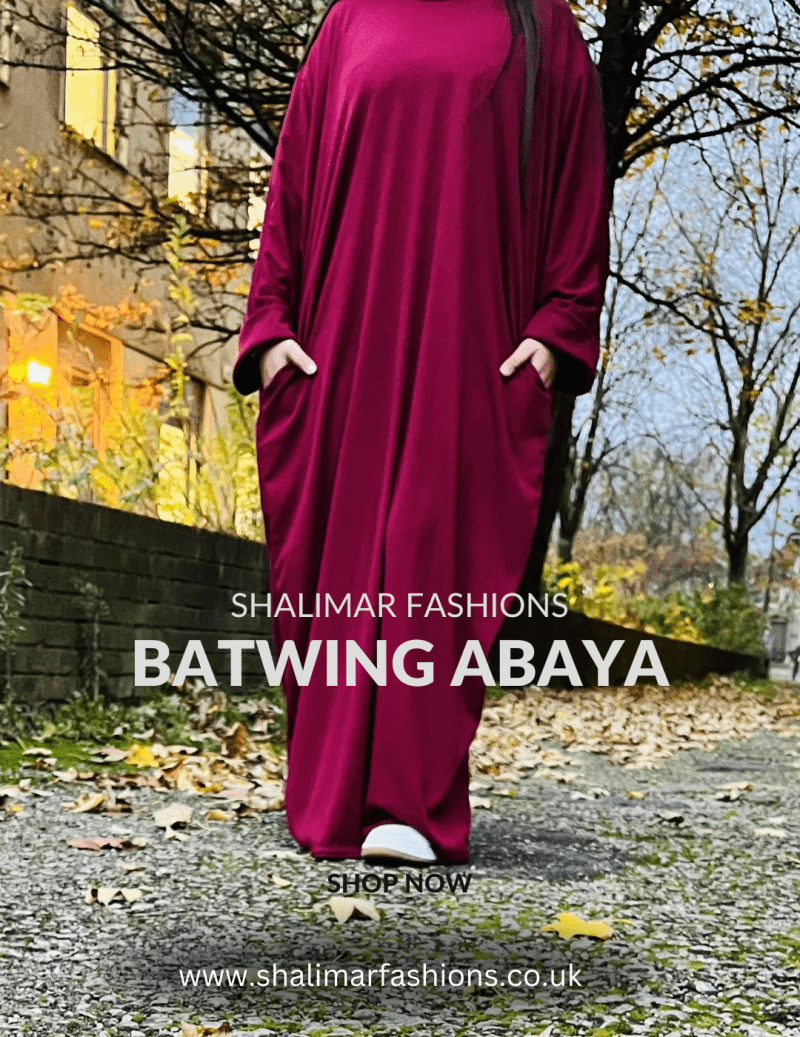 Batwing Abaya - Ribbed Maxi Dress
