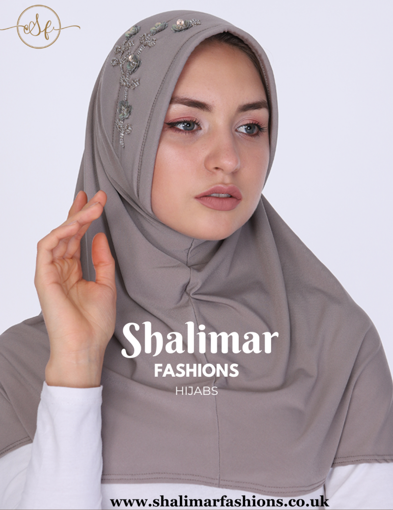 Side Embroidery Hijab