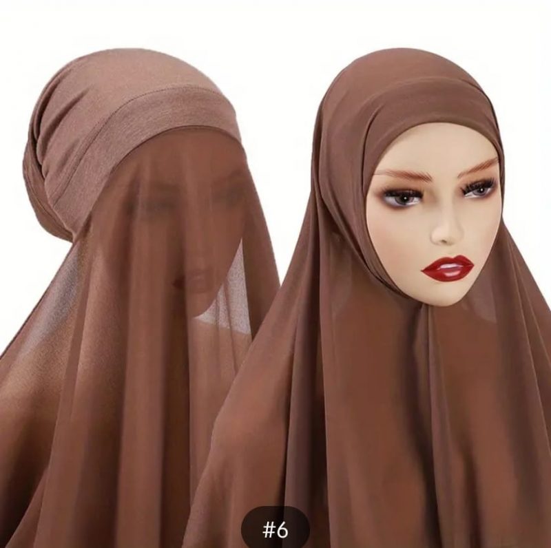 Bonnet Chiffon Hijab - Image 4