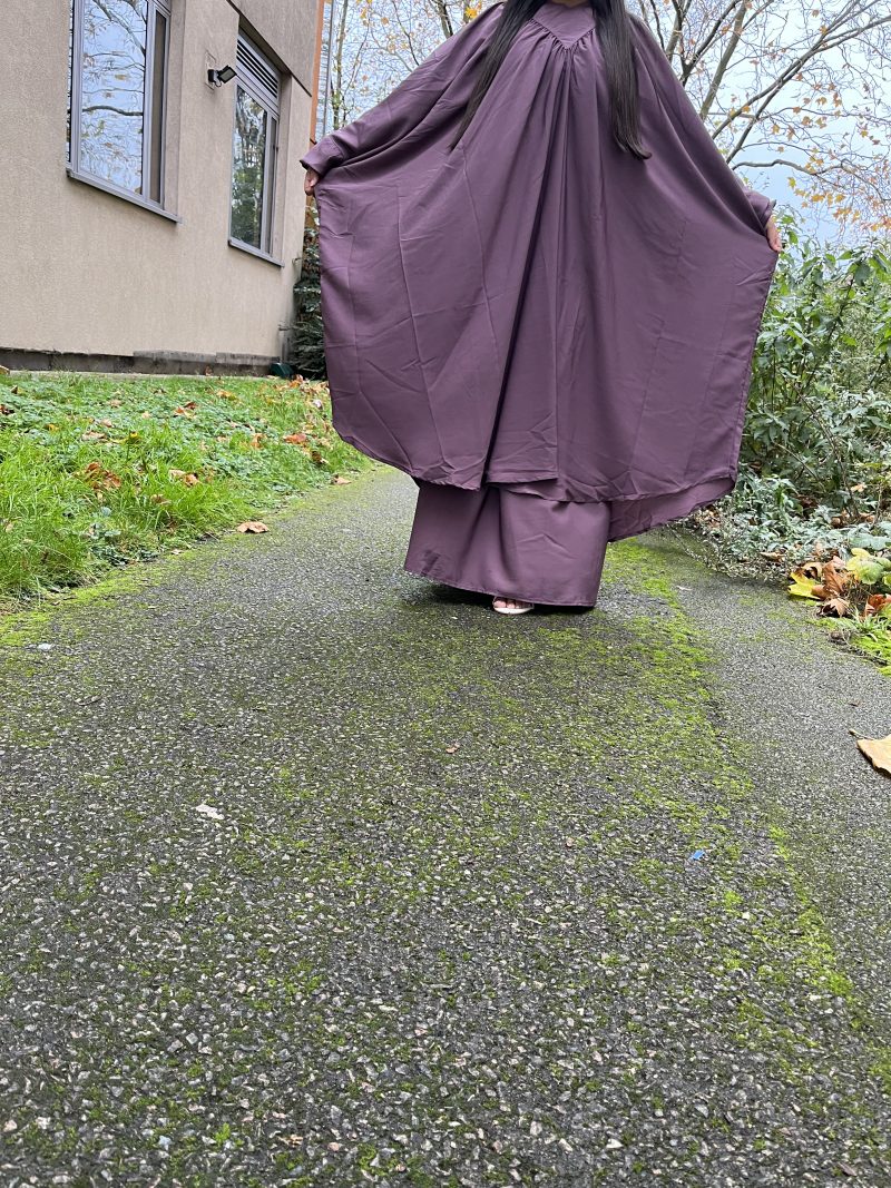 Butterfly Abaya- Two Piece Set Jilbab With Skirt - Image 2