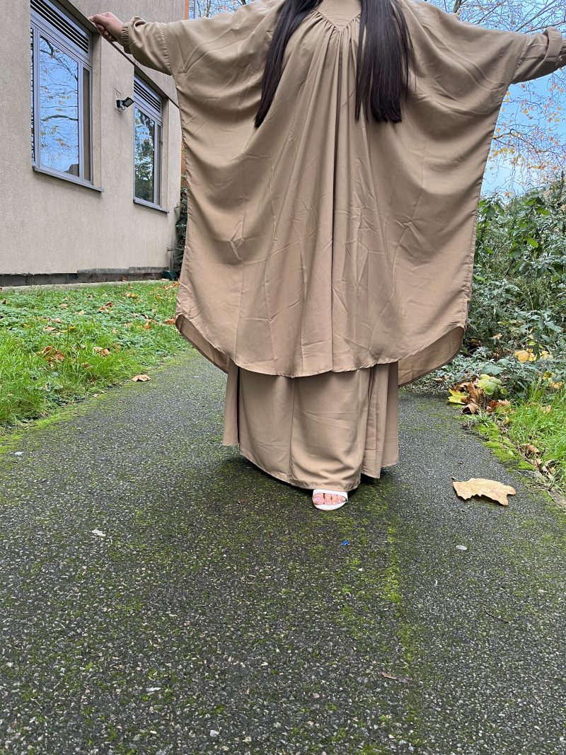 Butterfly Abaya- Two Piece Set Jilbab With Skirt - Image 8