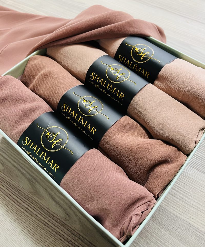 Chiffon scarf 4 in 1 Gift Set