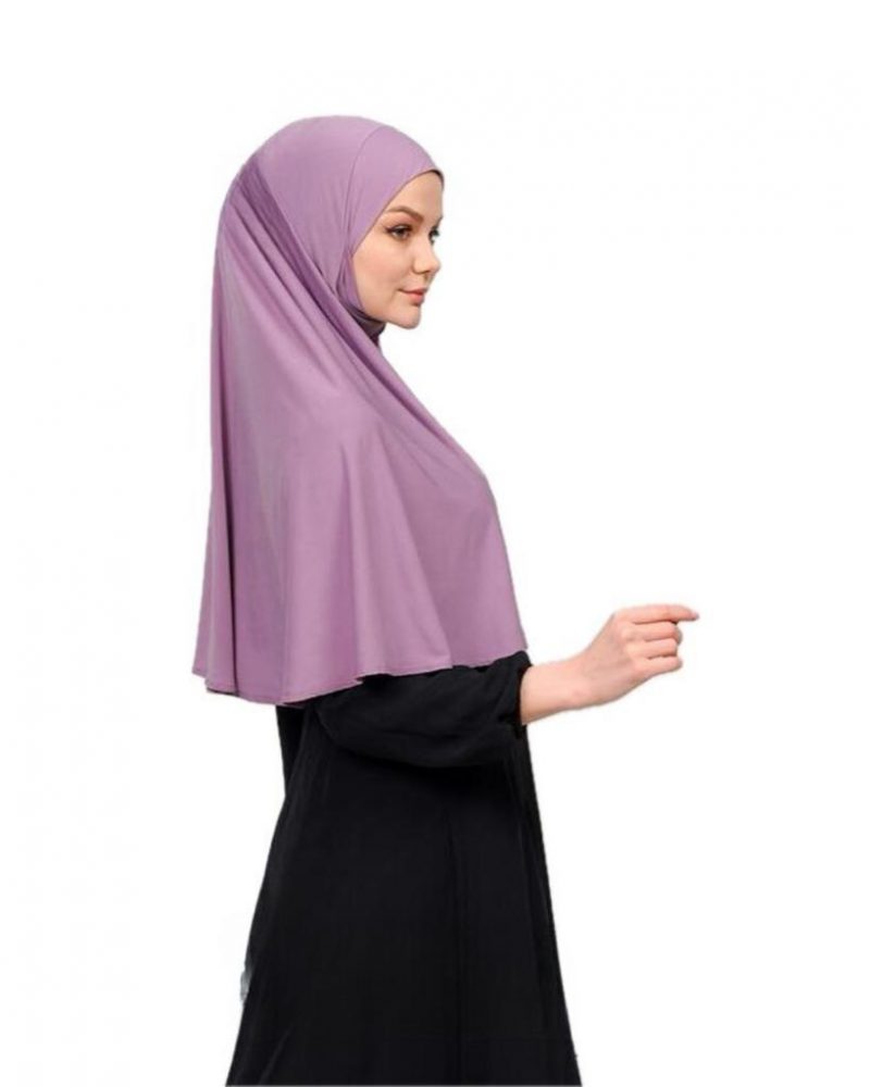 Soft Tie-Back 2 in 1 Hijab with Niqab - Image 6