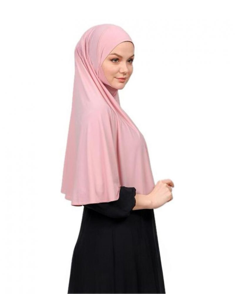 Soft Tie-Back 2 in 1 Hijab with Niqab - Image 7