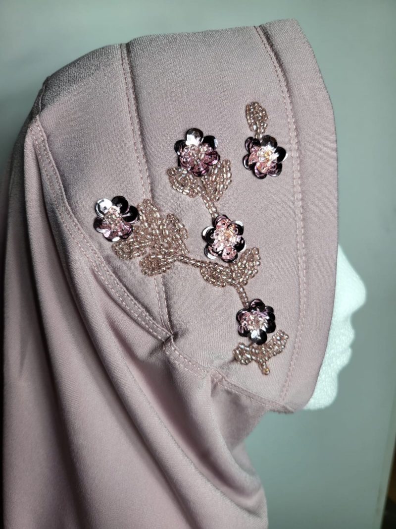 Side Embroidery Hijab - Image 10