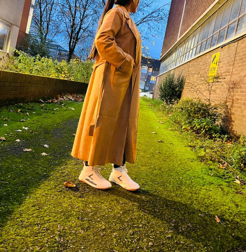 Soft Faux Suede Trench Coat- Long Length - Image 4