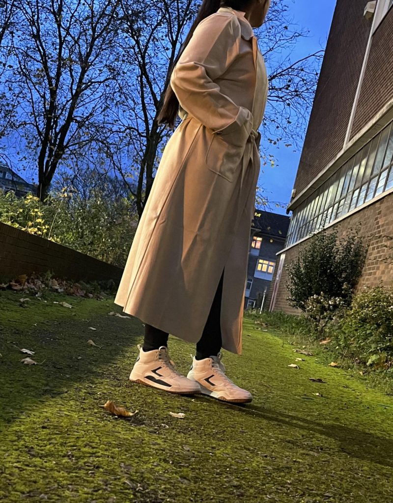 Soft Faux Suede Trench Coat- Long Length - Image 3