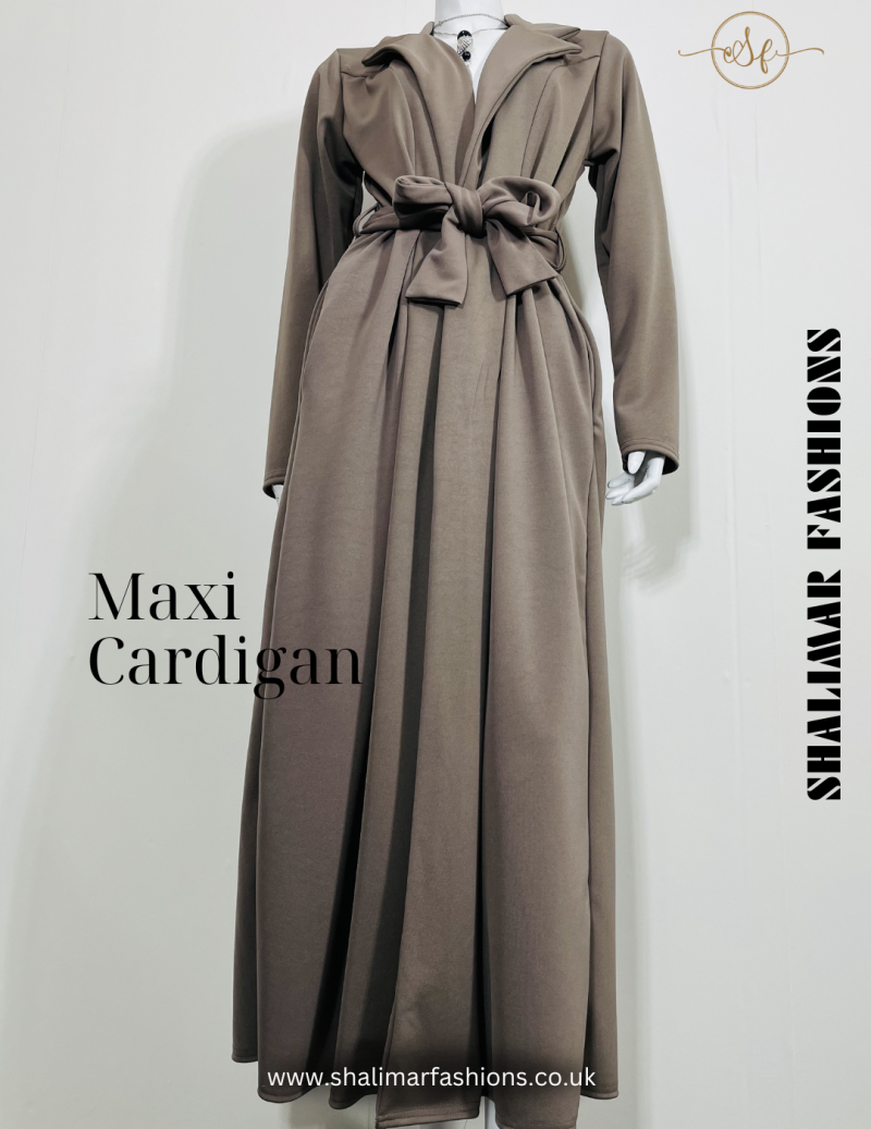 Ultimate Style and Comfort Women' Maxi Cardigan with Belt and 2 Pocket