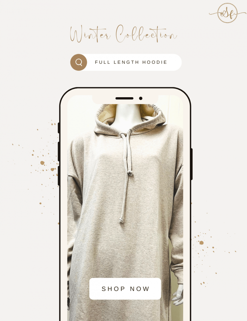 Full Length Maxi Hoodie
