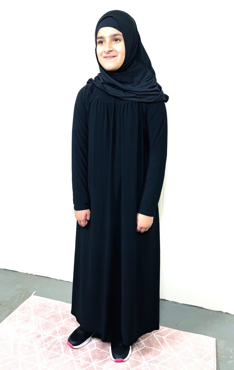 Girls Pleated Abaya (3-13yrs ) - Image 3