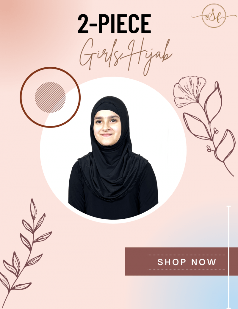 2-Piece Girls Hijab