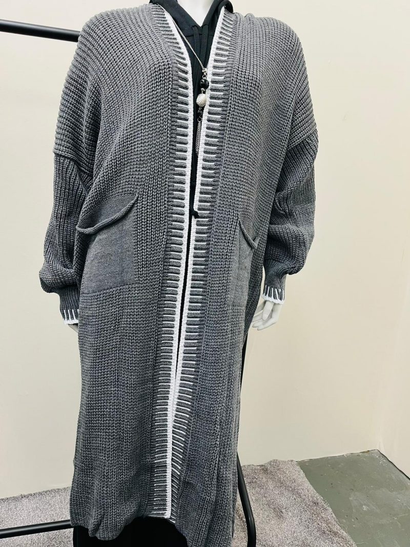 Long Knitted Cardigan - Image 6