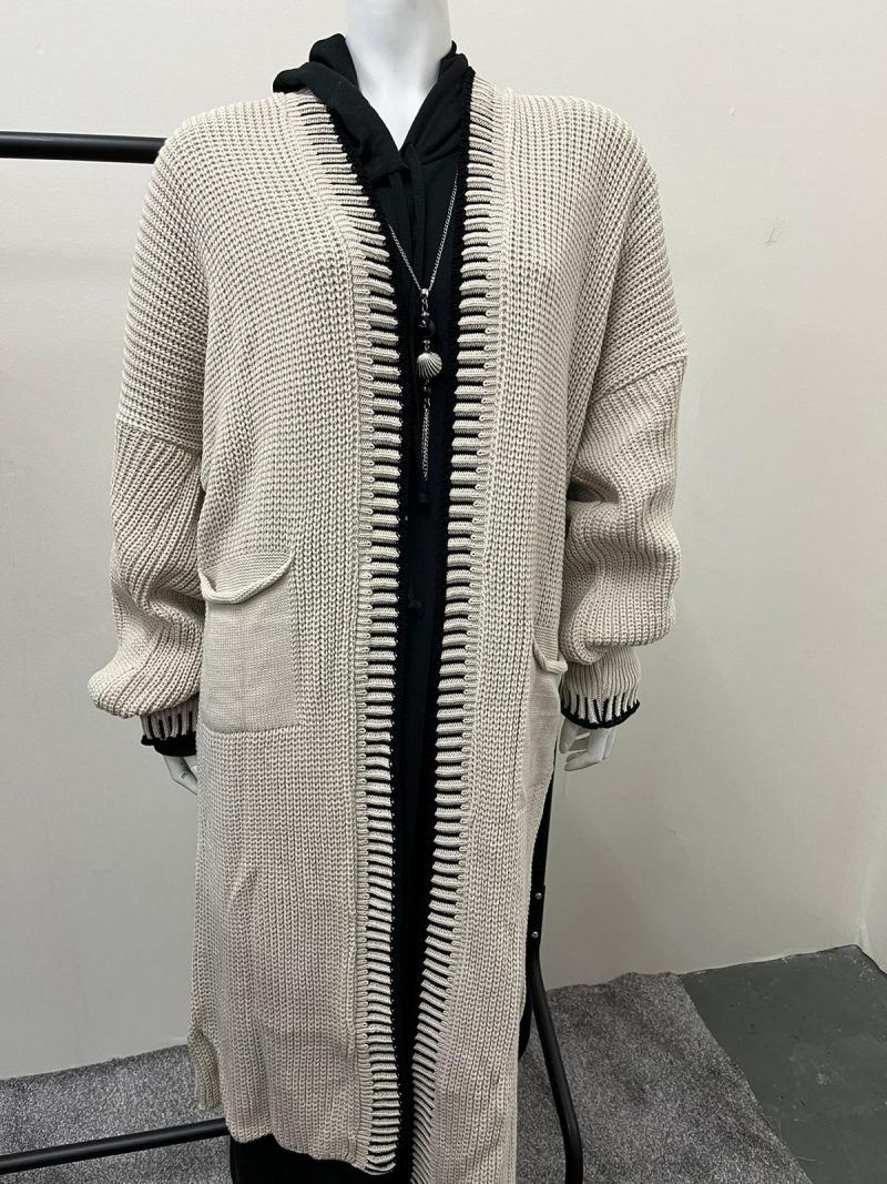 Long Knitted Cardigan - Image 3