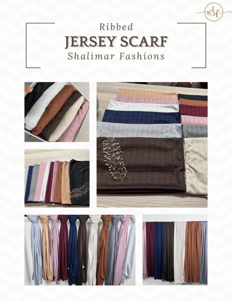 Ribbed Jersey Scarf