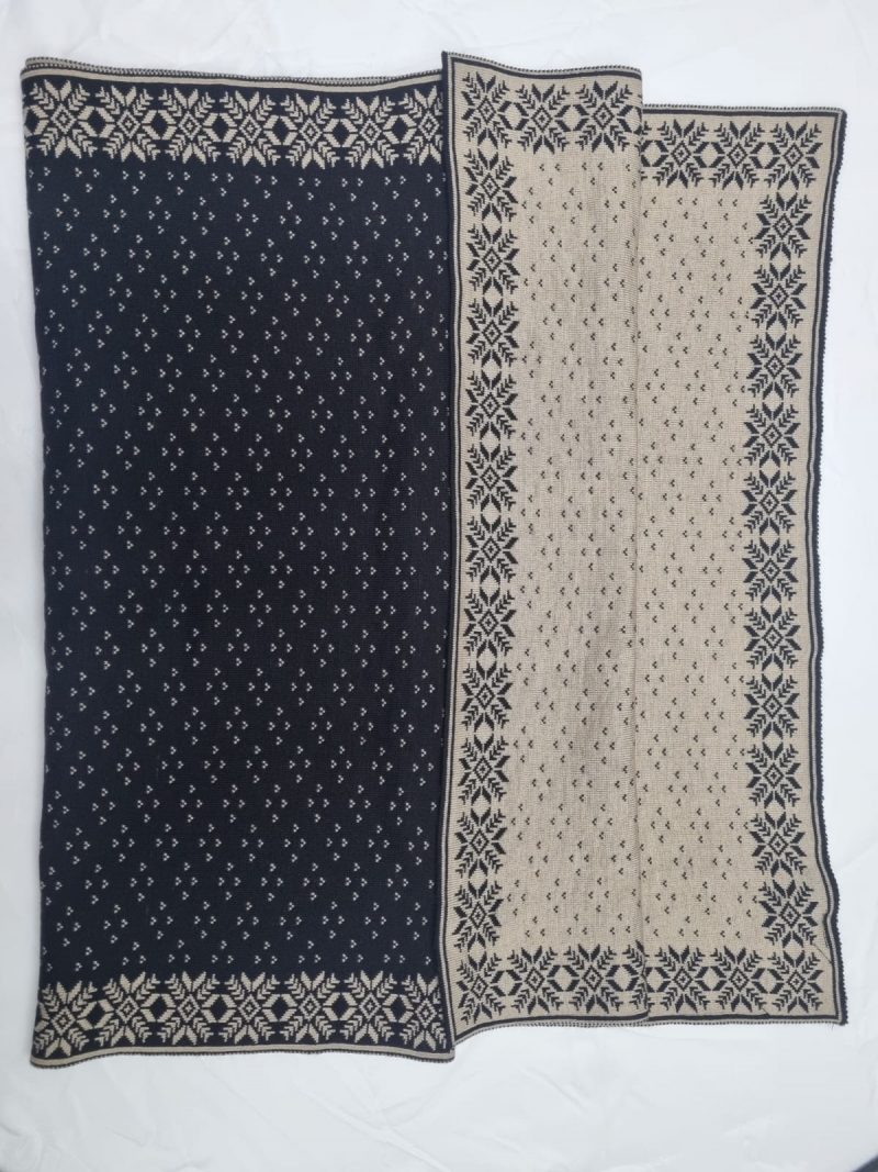 Shalimar Fashions New Women's Winter Double Sided Printed Acrylic Shawl Scarf - Black/Off-White/Grey/Mocha - Clothing, Womenswear - Image 2