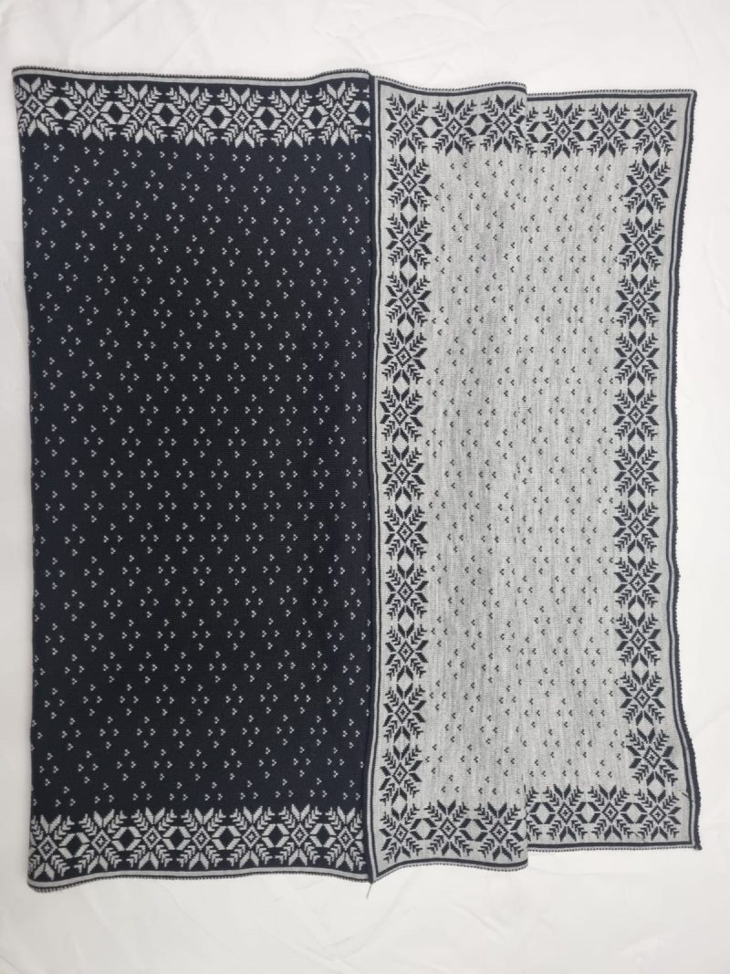 Shalimar Fashions New Women's Winter Double Sided Printed Acrylic Shawl Scarf - Black/Off-White/Grey/Mocha - Clothing, Womenswear - Image 3