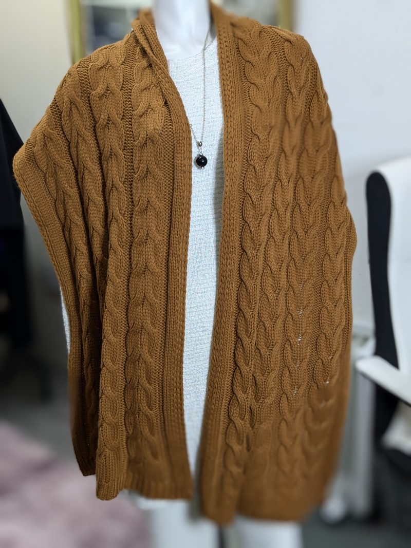 New Shalimar's Mustard Colour Winter Thick Cable Knit Chunky Scarf for Women/Men – Soft and Warm - Image 2