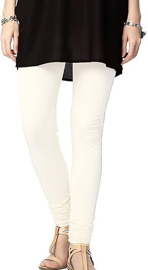 Off White Viscose Fabrics Women's Plus Size Relaxed Fit Cotton Leggings Delights for Comfort and Style S/M,M/L/L/XL Womenswear Lady Bottom Basic Comfortable Outfit