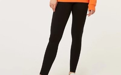 Black Viscose Fabrics Women's Plus Size Relaxed Fit Cotton Leggings Delights for Comfort and Style S/M,M/L/L/XL Womenswear Lady Bottom Basic Comfortable Outfit