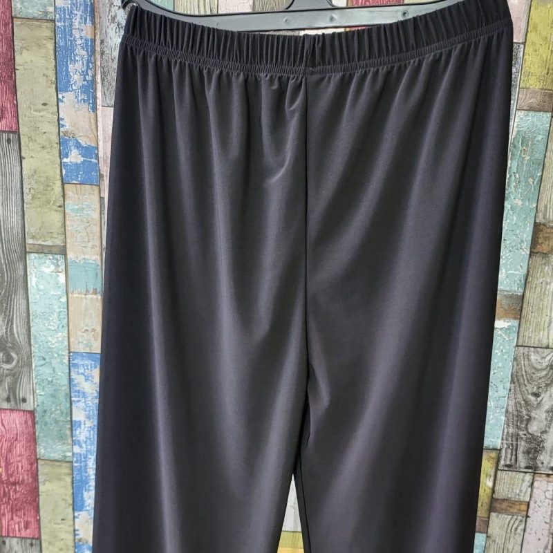 Womens Polyester Pants Autumn Casual Solid Elastic Waist Plazzo Trousers Loose Long Pants Wide Leg Trousers Womenswear - Image 8