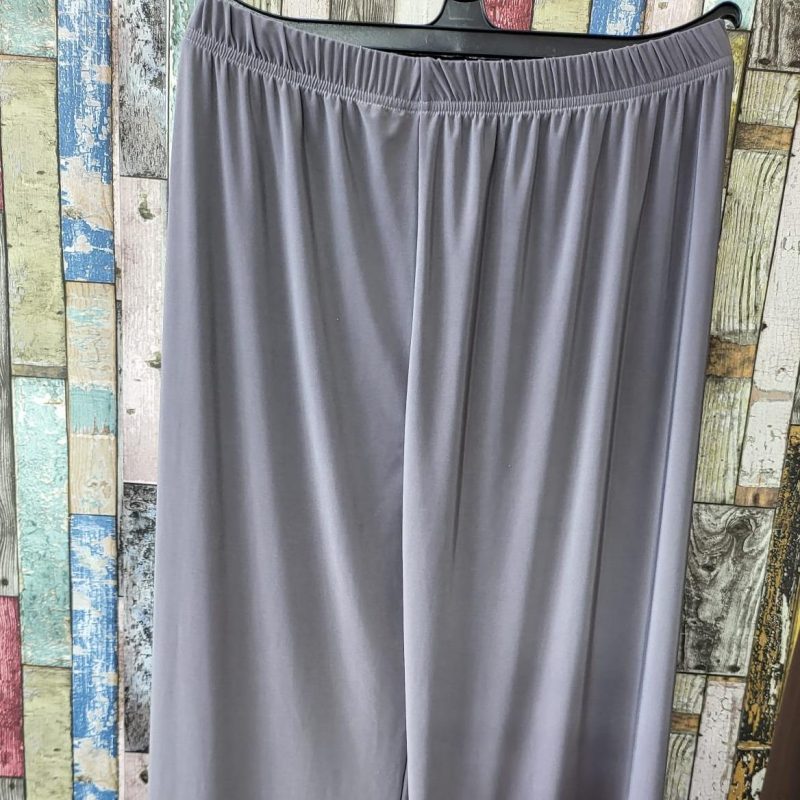 Womens Polyester Pants Autumn Casual Solid Elastic Waist Plazzo Trousers Loose Long Pants Wide Leg Trousers Womenswear - Image 9