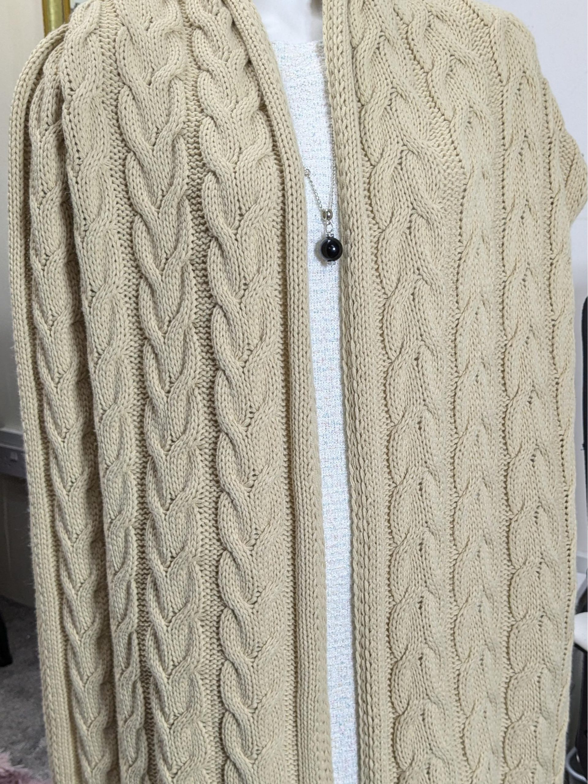 Winter Thick Cable Knit Wrap Chunky Scarf for Women/Men - Soft and Warm - Image 8