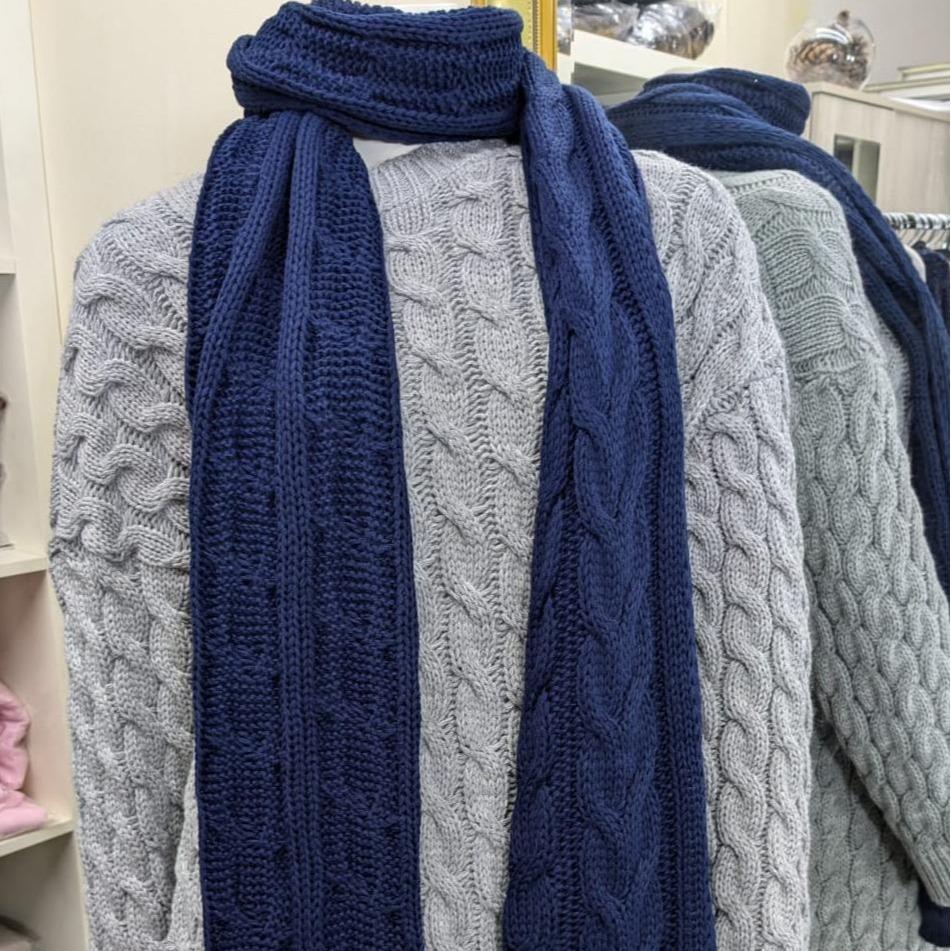 Winter Thick Cable Knit Wrap Chunky Scarf for Women/Men - Soft and Warm - Image 10