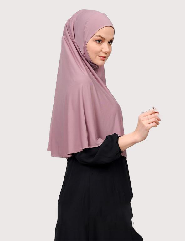 Women's Girls Turkish Tie Back Hijab/Niqab Shoulder Length Lycra Fabric Stretchy - Image 7