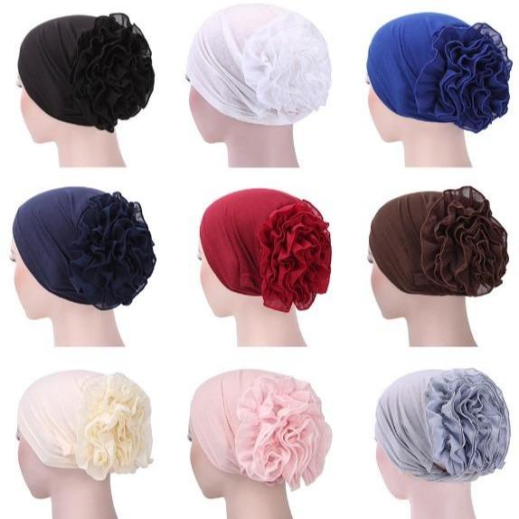 Women's Turkish Under scarf Cap Pandana Hijab Headband Islamic Bonnet Girls - Image 14