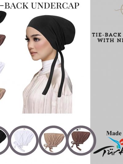 Women's Turkish Under scarf Tie back Cap Best Quality Large Size Cotton Mix Soft