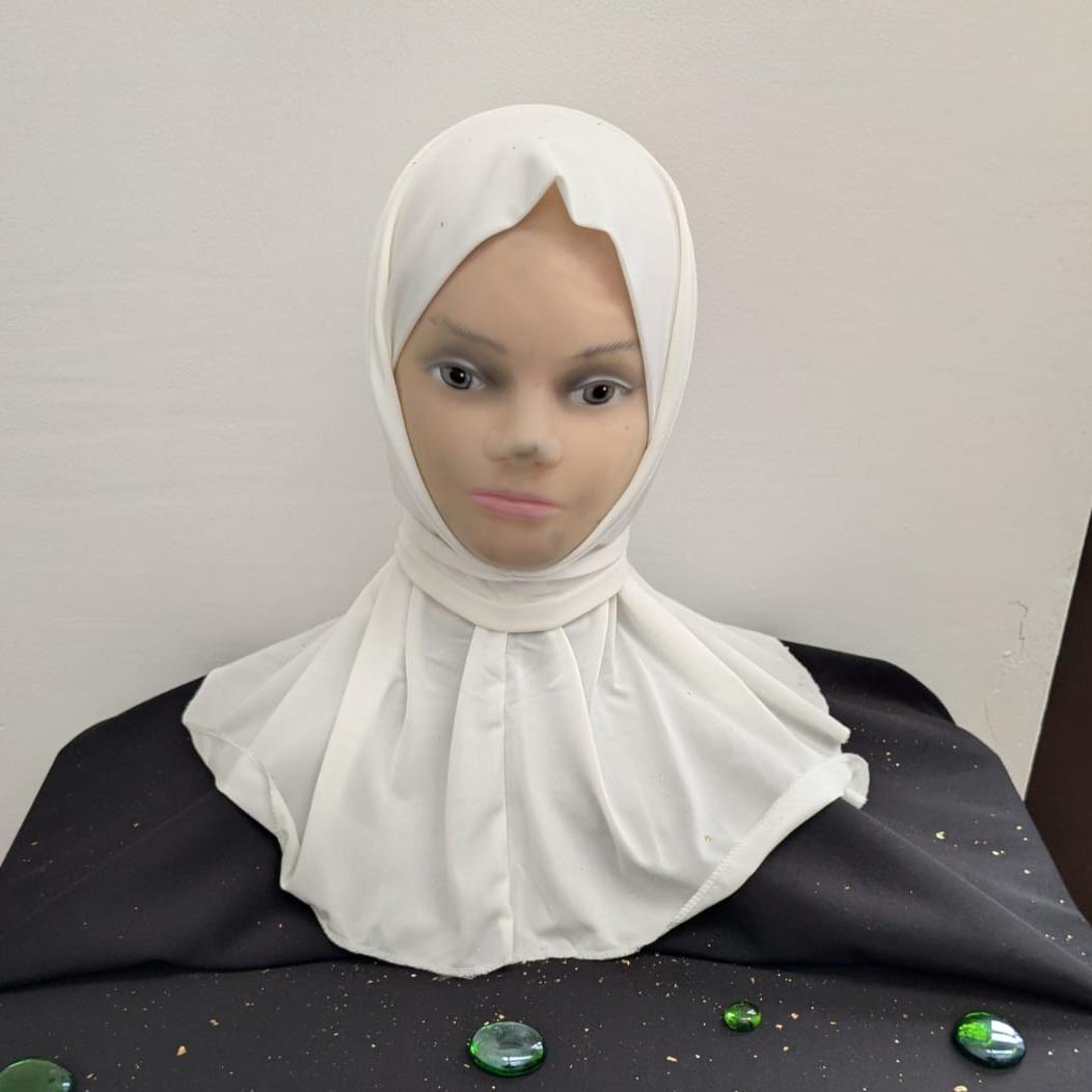 Women's Instant Hijab With Button Easy Wear work Gym Running Lycra Fabric - Image 13