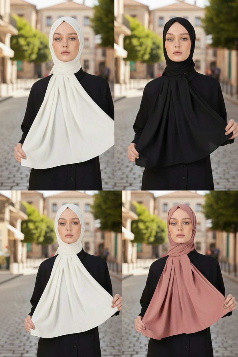 Women's Turkish Primum Quality Medina Scarf Shawl Elegant Multicolour Modest