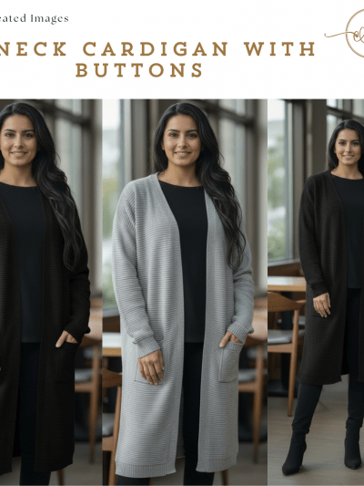 Womens Open Front Midi Longline Stretch Ribbed Cardigan With Pockets