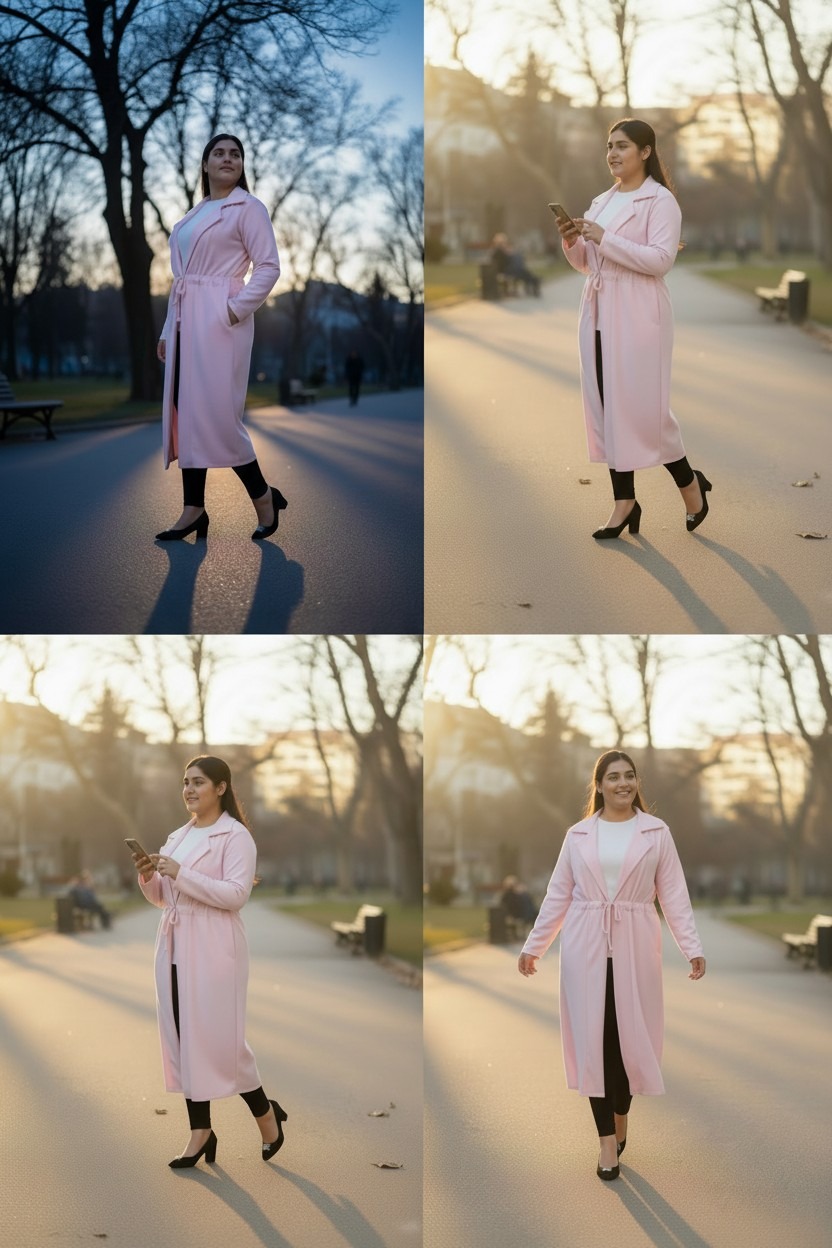 Women's Full Sleeve knee Length Cardigan With Belt Pockets Coats - Image 3