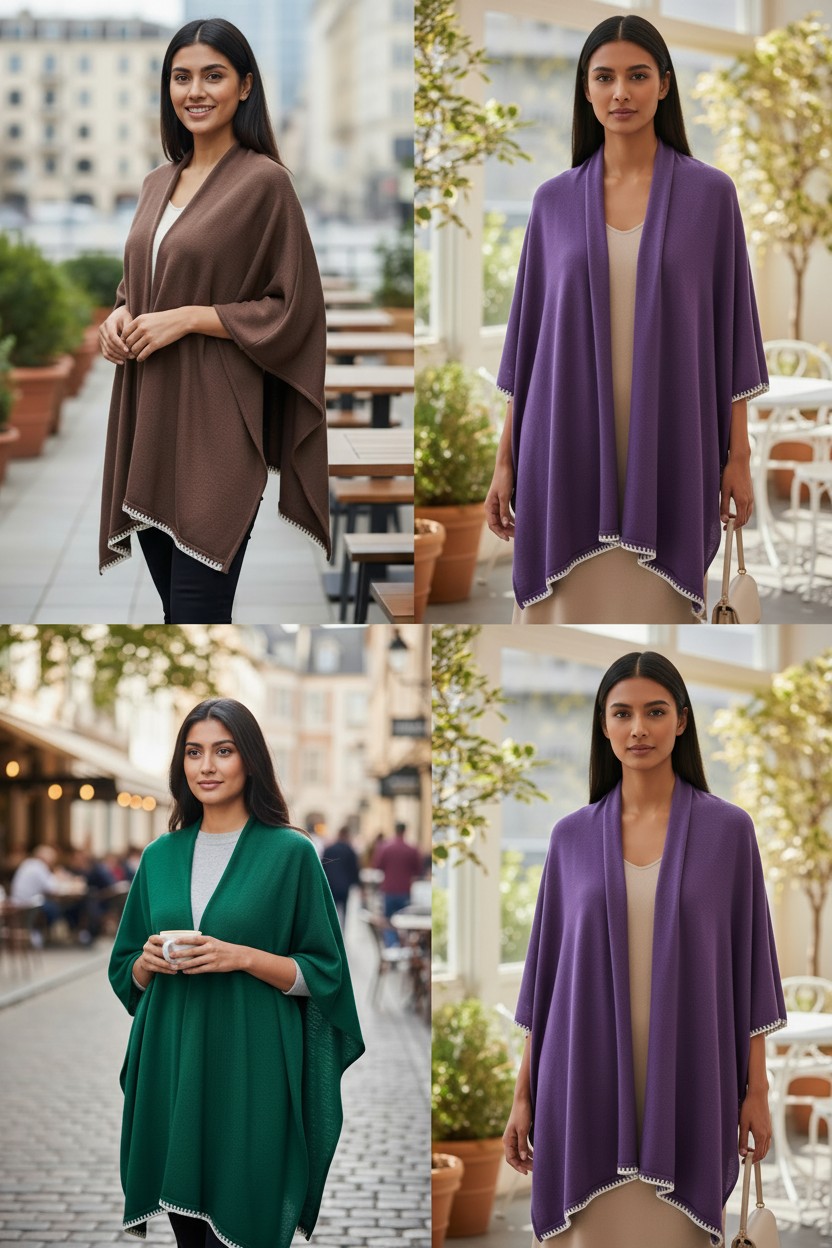 Womens Knitted Large Summer Stylish Shawl Poncho Cardigan,Sleeveless