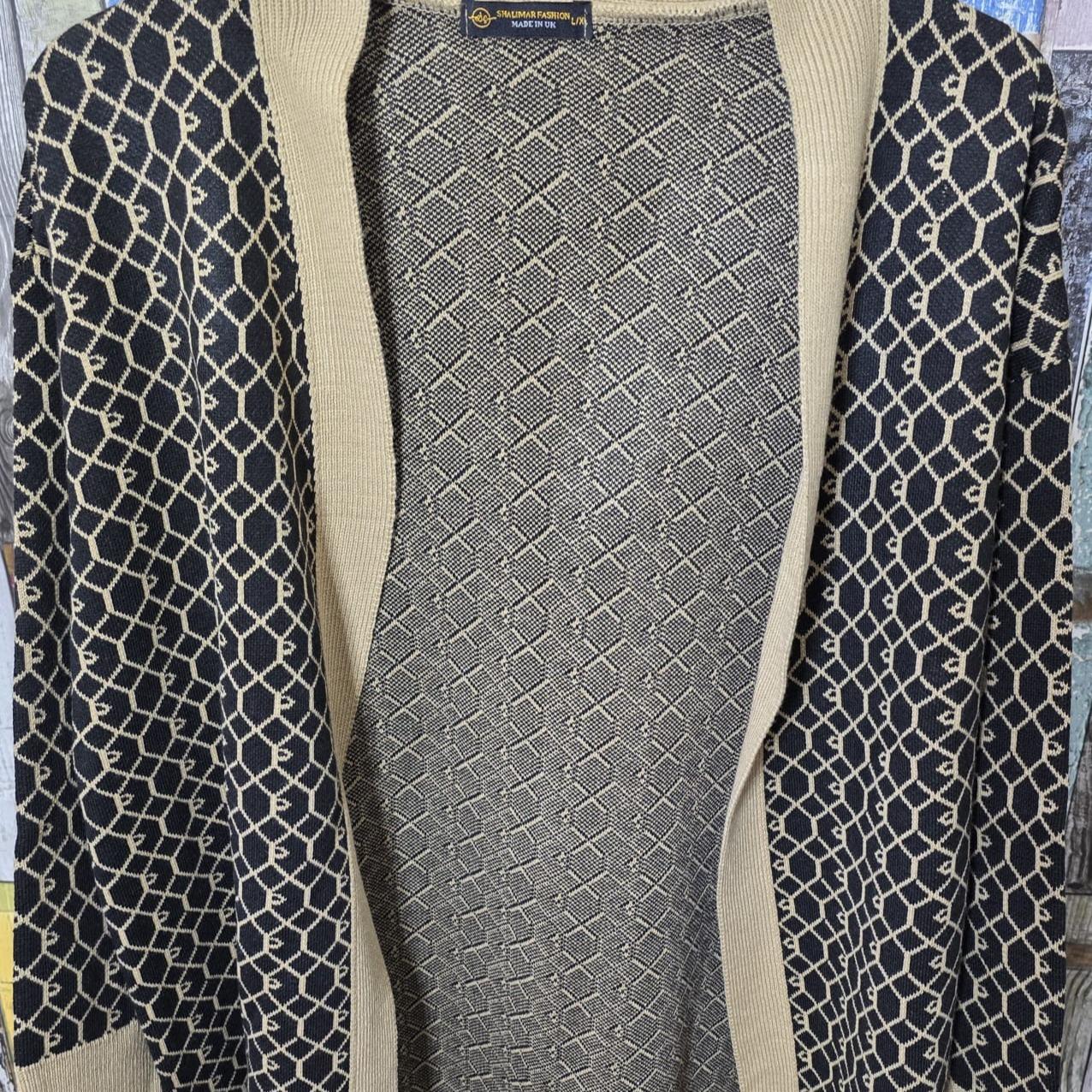Womens RI Jacquard Pattern Stylish Cardigan Open Front Knitwear - Image 10
