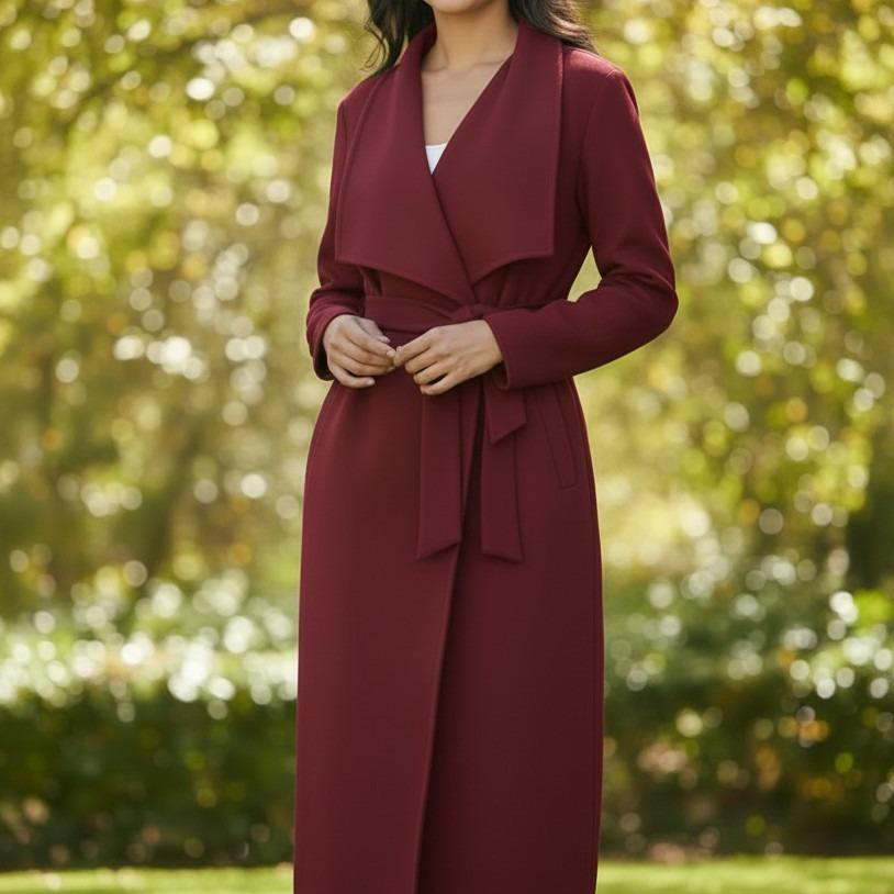 Womens Latest Summer Waterfall Style Breeze Coat,Midi Length,Pockets,Lightweight, 3 Sizes,Belt,Stylish Jacket Tops Trench Outerwear - Image 16
