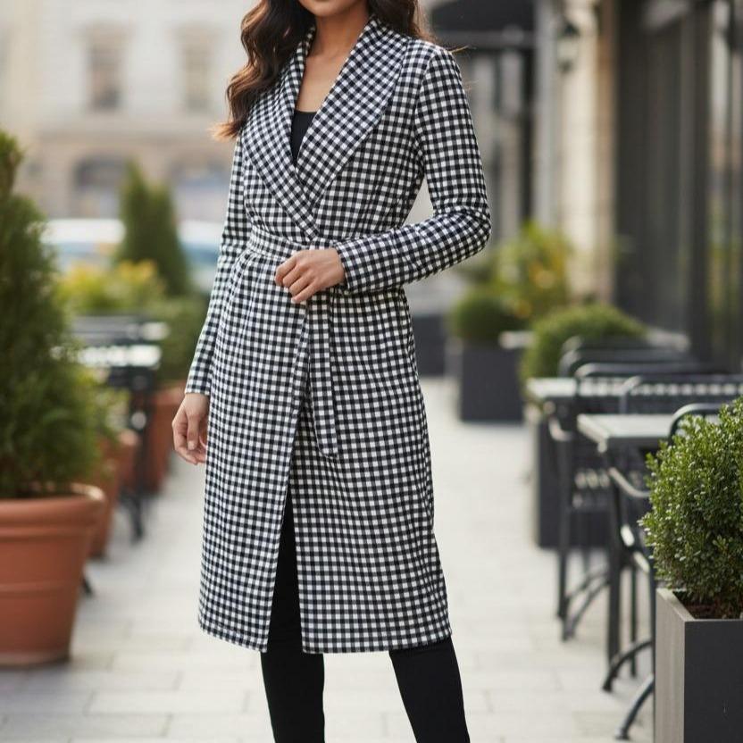 Womens Latest Summer Waterfall Style Breeze Coat,Midi Length,Pockets,Lightweight, 3 Sizes,Belt,Stylish Jacket Tops Trench Outerwear - Image 14
